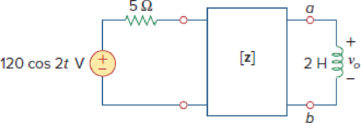 Chapter 19, Problem 16P, For the circuit in Fig. 19.77, at  = 2 rad/s, z11 = 10 , z12 = z21 = j6 , z22 = 4 . Obtain the 