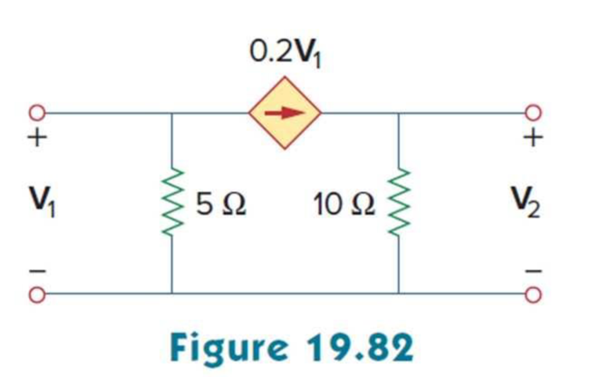 Chapter 19, Problem 21P, Obtain the admittance parameter equivalent circuit of the two-port in Fig. 19.82. 
