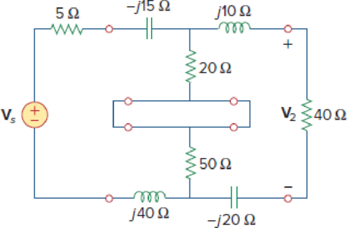 Chapter 19.7, Problem 12PP, Find V2/Vs in the circuit in Fig. 19.43. Figure 19.43 