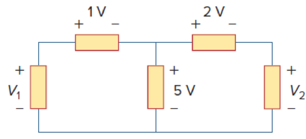 Chapter 2, Problem 11P, In the circuit of Fig. 2.75, calculate V1 and V2. Figure 2.75 For Prob. 2.11. 