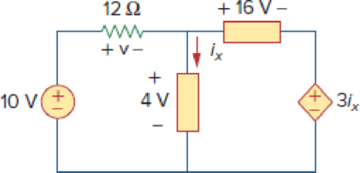 Chapter 2, Problem 15P, Calculate v and ix in the circuit of Fig. 2.79. Figure 2.79 For Prob. 2.15. 
