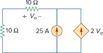 Chapter 2, Problem 22P, Find Vo in the circuit in Fig. 2.86 and the power absorbed by the dependent source. Figure 2.86 For 