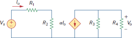 Chapter 2, Problem 24P, For the circuit in Fig. 2.88, find Vo/Vs in terms of , R1, R2, R3, and R4. If R1 = R2 = R3 = R4, 