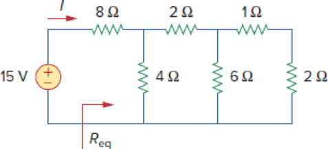 Chapter 2, Problem 40P, For the ladder network in Fig. 2.104, find I and Req. Figure 2.104 For Prob. 2.40. 