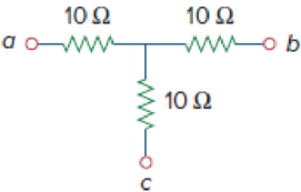 Chapter 2, Problem 48P, Convert the circuits in Fig. 2.112 from Y to . Figure 2.112 , example  1