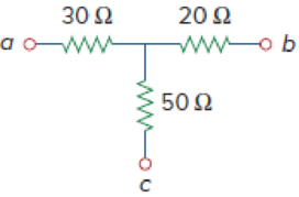 Chapter 2, Problem 48P, Convert the circuits in Fig. 2.112 from Y to . Figure 2.112 , example  2