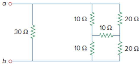 Chapter 2, Problem 51P, Obtain the equivalent resistance at the terminals a-b for each of the circuits in Fig. 2.115. Figure , example  1