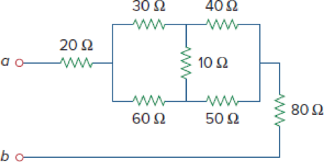 Chapter 2, Problem 53P, Obtain the equivalent resistance Rab in each of the circuits of Fig. 2.117. In (b), all resistors , example  1