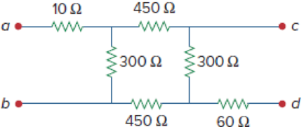 Chapter 2, Problem 54P, Consider the circuit in Fig. 2.118. Find the equivalent resistance at terminals: (a) a-b, (b) c-d. 