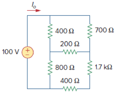 Chapter 2, Problem 55P, Calculate I0 in the circuit of Fig. 2.119. Figure 2.119 