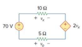 Chapter 2.4, Problem 6PP, Find vx and vo in the circuit of Fig. 2.24. Figure 2.24 For Practice Prob. 2.6. 