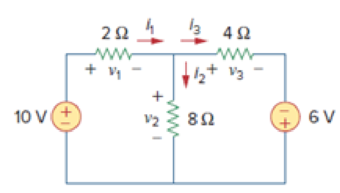 Chapter 2.4, Problem 8PP, Find the current and voltages in the circuit shown in Fig.2.28. Figure 2.28 For Practice Prob. 2.8. 