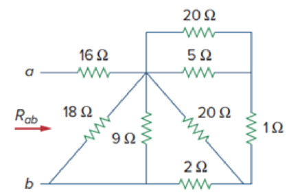 Chapter 2.6, Problem 10PP, Find Rab for the circuit in Fig.2.39. Figure 2.39 For Practice Prob. 2.10. 