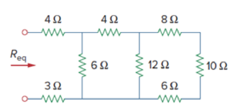Chapter 2.6, Problem 9PP, By combining the resistors in Fig.2.36, find Req. Figure 2.36 For Practice Prob. 2.9. 