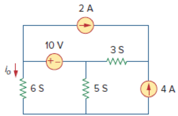 Chapter 3, Problem 15P, Apply nodal analysis to find io and the power dissipated in each resistor in the circuit of Fig. 
