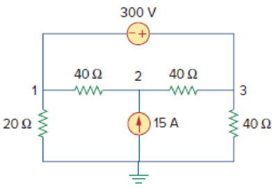 Chapter 3, Problem 18P, Determine the node voltages in the circuit in Fig. 3.67 using nodal analysis. Figure 3.67 For Prob. 