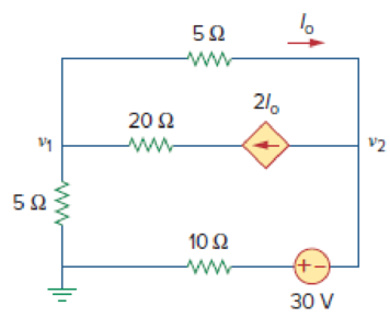 Chapter 3, Problem 21P, For the circuit in Fig. 3.70, find v1 and v2 using nodal analysis. Figure 3.70 For Prob. 3.21. 