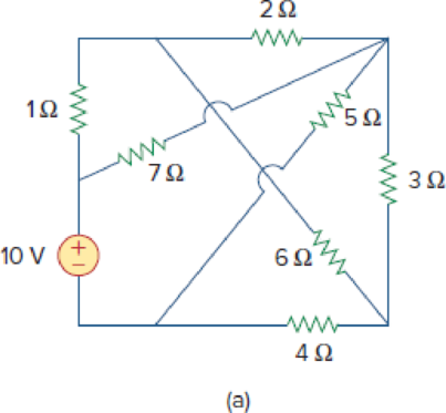 Chapter 3, Problem 34P, Determine which of the circuits in Fig. 3.83 is planar and redraw it with no crossing branches. , example  1