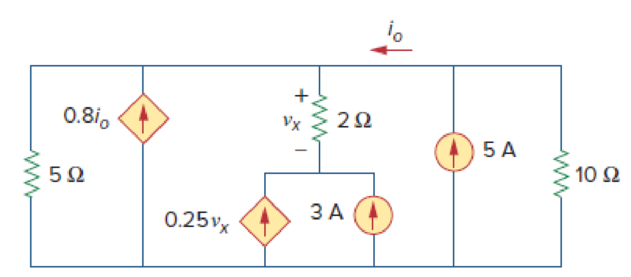 Chapter 3, Problem 63P, Find vx and ix in the circuit shown in Fig. 3.107. Figure 3.107 