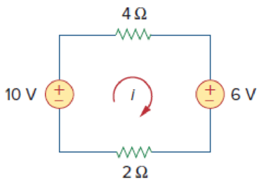 Chapter 3, Problem 6RQ, Figure 3.48 For Review Questions 3.5 and 3.6. 3.6The loop equation for the circuit in Fig. 3.48 is: 
