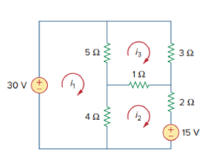 Chapter 3, Problem 71P, Write the mesh-current equations for the circuit in Fig. 3.115. Next, determine the values of i1, i2 