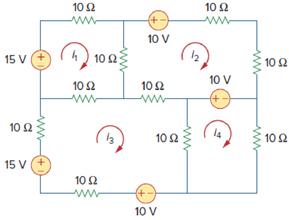 Chapter 3, Problem 73P, Write the mesh-current equations for the circuit in Fig. 3.117. Figure 3.117 For Prob. 3.73. 