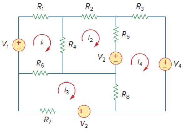 Chapter 3, Problem 74P, By inspection, obtain the mesh-current equations for the circuit in Fig. 3.118. 
