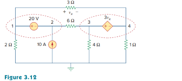 Chapter 3, Problem 81P, Use PSpice or MultiSim to solve the problem in Example 3.4. Find the node voltages in the circuit of 