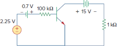 Chapter 3, Problem 89P, For the transistor circuit shown in Fig. 3.125, find IB and VCE. Let  = 100, and VBE = 0.7 V. Figure 
