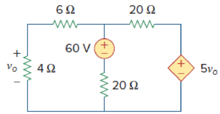 Chapter 3, Problem 8P, Using nodal analysis, find vo in the circuit of Fig. 3.57. Figure 3.57 For Prob. 3.8 and Prob. 3.37. 