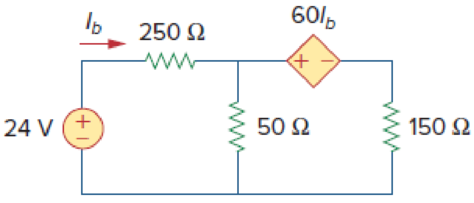 Chapter 3, Problem 9P, Determine Ib in the circuit in Fig. 3.58 using nodal analysis. Figure 3.58 For Prob. 3.9. 