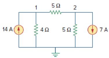 Chapter 3.2, Problem 1PP, Figure 3.4 For Practice Prob. 3.1. Obtain the node voltages in the circuit of Fig. 3.4. Answer: v1 = 