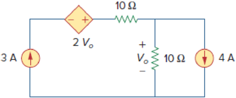 Chapter 4, Problem 18P, Use superposition to find Vo in the circuit of Fig. 4.86. Figure 4.86 