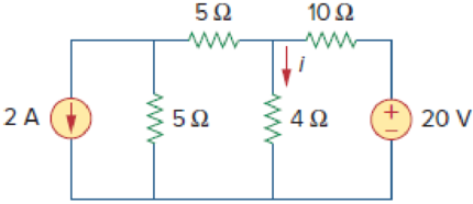 Chapter 4, Problem 22P, For the circuit in Fig, 4.90, use source transformation to find i. Figure 4.90 