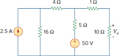 Chapter 4, Problem 38P, Apply Thevenins theorem to find Vo in the circuit of Fig. 4.105. Figure 4.105 For Prob. 4.38. 