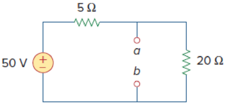 Chapter 4, Problem 4RQ, Refer to Fig. 4.67. The Thevenin resistance at terminals a and b is: (a)25  (b)20  (c)5  (d)4  