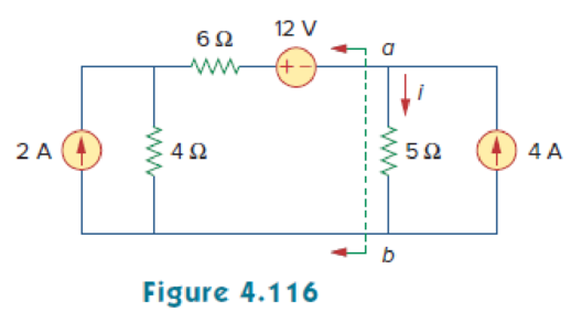 Chapter 4, Problem 50P, Obtain the Norton equivalent of the circuit in Fig. 4.116 to the left of terminals a-b. Use the 