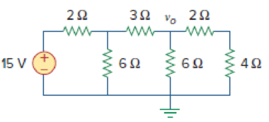 Chapter 4, Problem 5P, For the circuit in Fig. 4.73, assume vo = 1 V, and use linearity to find the actual value of vo. 