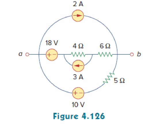 Chapter 4, Problem 60P, For the circuit in Fig. 4.126, find the Thevenin and Norton equivalent circuits at terminals a-b. 