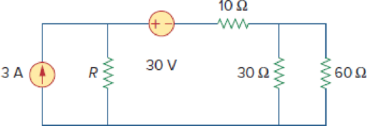 Chapter 4, Problem 68P, Consider the 30- resistor in Fig. 4.134. First compute the Thevenin equivalent circuit as seen by 