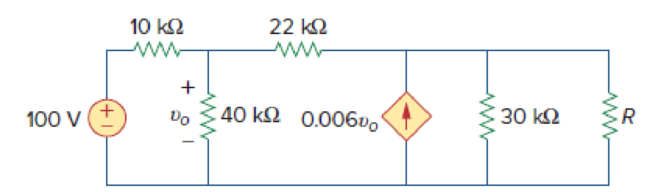Chapter 4, Problem 69P, Find the maximum power transferred to resistor R in the circuit of Fig. 4.135. Figure 4.135 