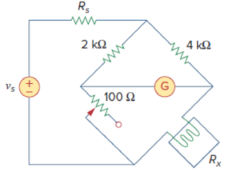 Chapter 4, Problem 90P, The Wheatstone bridge circuit shown in Fig. 4.146 is used to measure the resistance of a strain 
