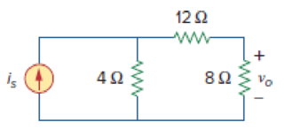 Chapter 4.2, Problem 1PP, Figure 4.3 For Practice Prob. 4.1. For the circuit in Fig. 4.3, find vo when is = 30 and is = 45 A. 