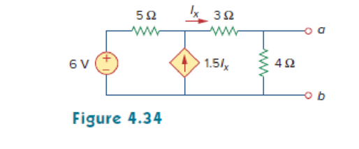 Chapter 4.9, Problem 14PP, Rework Practice Prob. 4.9 using PSpice. Find the Thevenin equivalent circuit of the circuit in Fig. 