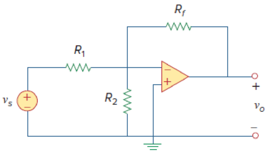 Chapter 5, Problem 23P, For the op amp circuit in Fig. 5.61, find the voltage gain vo/vs. Figure 5.61 For Prob. 5.23. 