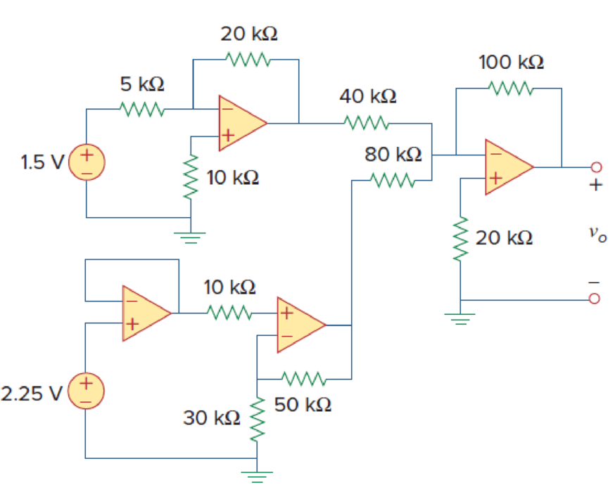 Chapter 5, Problem 71P, Determine vo in the op amp circuit of Fig. 5.97. 