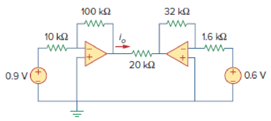 Chapter 5, Problem 74P, Find io in the op amp circuit of Fig. 5.100. Figure 5.100 For Prob. 5.74. 
