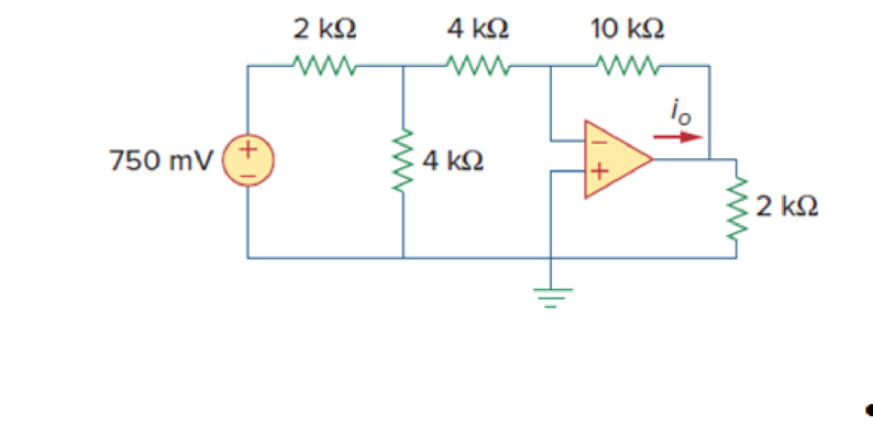 Chapter 5, Problem 76P, Solve Prob. 5.19 using PSpice or MultiSim and op amp uA741. Determine io in the circuit of Fig. 