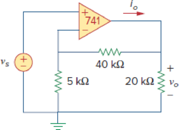 Chapter 5.2, Problem 1PP, If the same 741 op amp in Example 5.1 is used in the circuit of Fig. 5.7, calculate the closed-loop 