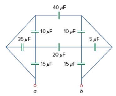 Chapter 6, Problem 22P, Obtain the equivalent capacitance of the circuit in Fig. 6.56. Figure 6.56 For Prob. 6.22. 
